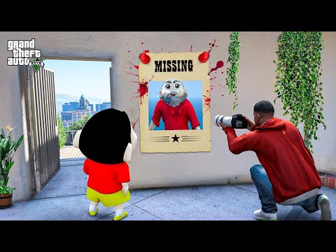 Shinchan and Franklin Try To Find Lost Shinchan Grandfather Missing in Gta 5