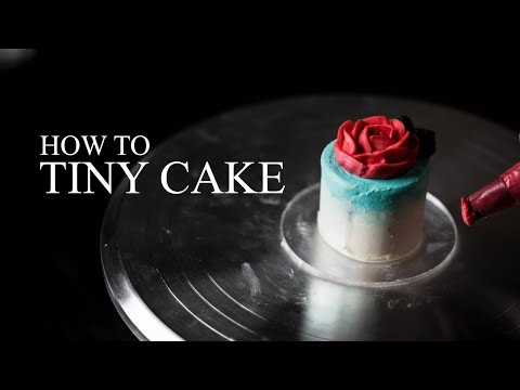 How To Pipe an Easy Buttercream Rose Tiny Wedding Cake...