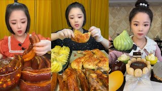 ASMR MUKBANG | Red Braised Pork Belly "Eat Meat with Big Mouthfuls Asmr Eating Sounds 거대한 삼겹살 #324