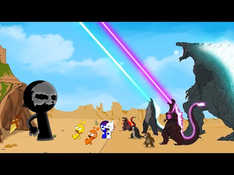 GODZILLA & KONG vs Incredibox Sprunki - ORANGE OREN | Animation