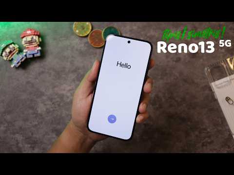 Unboxing OPPO Reno13 5G RESMI Warna Biru. Meningkat di Mana Saja?