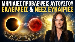 Ζώδια Αύγουστος 2026!!Ηλιακή & Σεληνιακή Έκλειψη – Τι Φέρνουν στα Ζώδια;