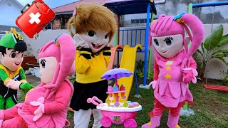 Drama Badut Lucu Boboiboy Menolong Ibu H4mil Kebanyakan Makan Es Krim Upin Jualan Es Krim Bassi