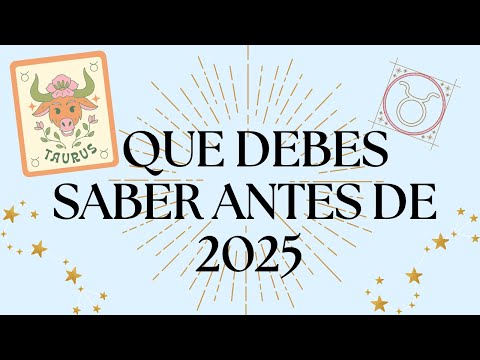 TAURO "CIERRA Ciclos Para Traer ABUNDANCIA! Mensaje De TAROT 2025