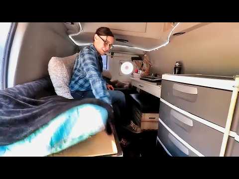 Living in a Cargo Van with a NO BUILD BUILD | No-Build Van Life