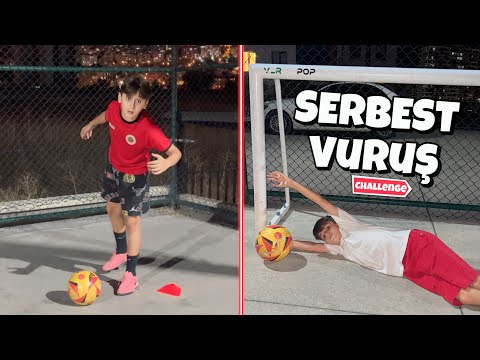 ARKADAŞIMLA SERBEST VURUŞ CHALLENGE!!