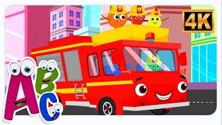 Wheels On The Fire Truck - Vehicle Rhymes And Kids Songs