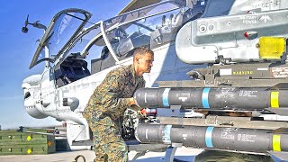 US Marines Test-Fire New AGM-179 JAGM Missile from The Most Powerful AH-1Z Helicopter
