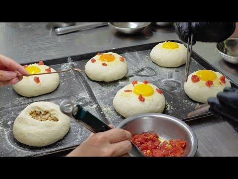 停不下來的美味!泰式打抛豬肉麵包製作/Thai basil chili pork Bread Making Skills -台灣街頭美食