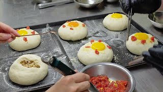 停不下來的美味!泰式打抛豬肉麵包製作/Thai basil chili pork Bread Making Skills -台灣街頭美食