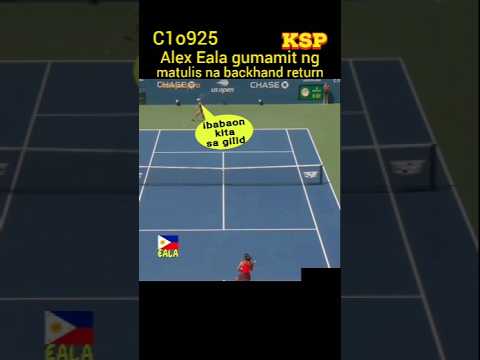 Alex Eala gumamit ng matulis na backhand.