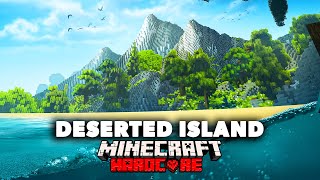 100 Days in REALISTIC Hardcore Minecraft on a Deserted Island 