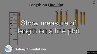 Show measure of length on a line plot