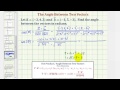 Understanding Angles Between Vectors