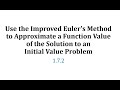 Improved Euler's Method Concepts