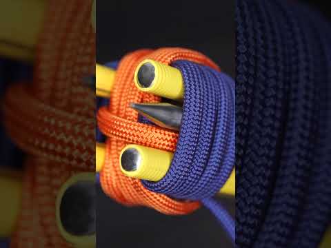 Steel Thimble Monkey Fist paracord keychain #shorts #diy #monkeyfist #paracord #keychain  #handmade