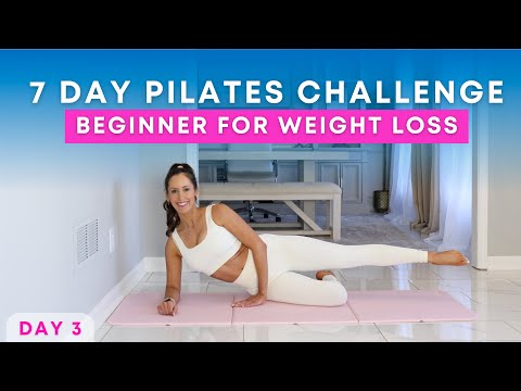 7 Day Beginner Pilates Challenge for Weight Loss | DAY 3 | Glutes + Thighs