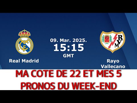 Pronostic foot aujourd'hui : Ma cote de 22 et 4 pronostic football pour ce week-end