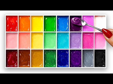 You Won’t Believe These Colors Came from Just 5! Satisfying Color Mixing