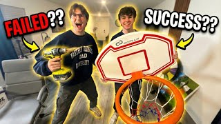 BUILDING A BASKETBALL COURT IN OUR HOUSE...