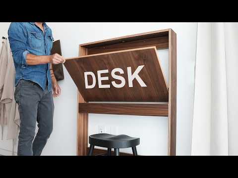 I made FOLD OUT DESKS for a Hotel