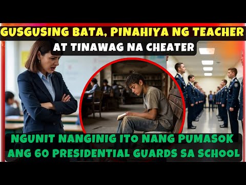 GUSGUSING BATA, PINAHIYA NG TEACHER AT TINAWAG NA CHEATER NGUNIT NANGINIG ITO NANG PUMASOK ANG