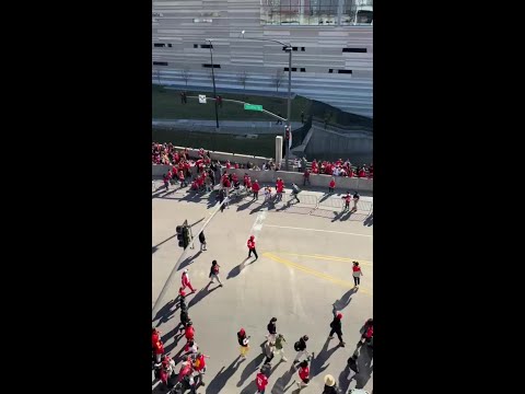 Chiefs parade and rally attendees tackle shooting suspect