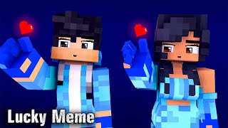 Lucky Meme - DIAMOND APHMAU AARON  - Minecraft Animation JJ & Mikey