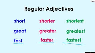 Regular Adjectives