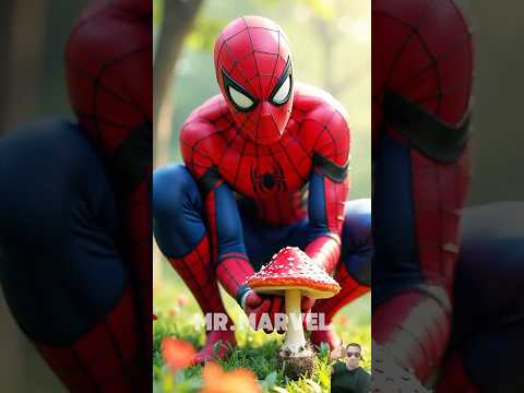 Spider-Man Eating Magic Mushrooms 🍄Mario's Gift  Spiderman vs Venom vs Deadpool #spiderman #marvel