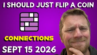 It continues to be a toss-up | Connections #1192 (September 15 2026)