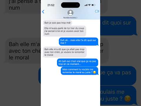 Vous voulez voir la suite ? en plus il est plutôt mignon 🤭 #discussion #crush #flirting #copain