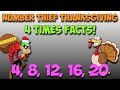 Exploring 4's Multiplication Facts Through a Thanksgiving Story