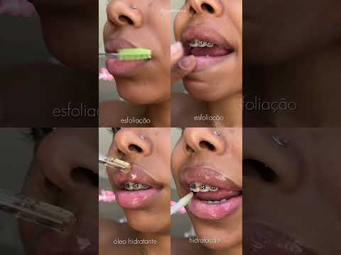 Passo a passo para lábios de veludo 🫦 #lips #spadoslabios #makeup