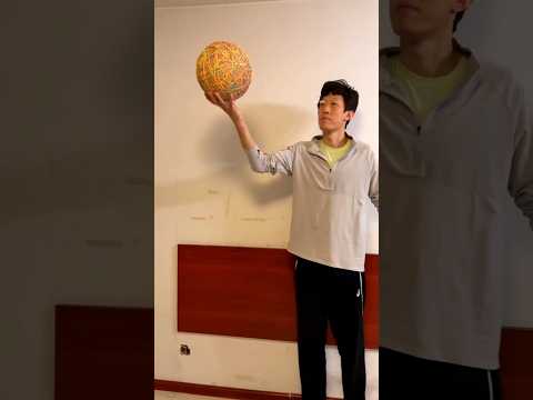 Boy makes football from rubber ๐คฏ ~ #shorts