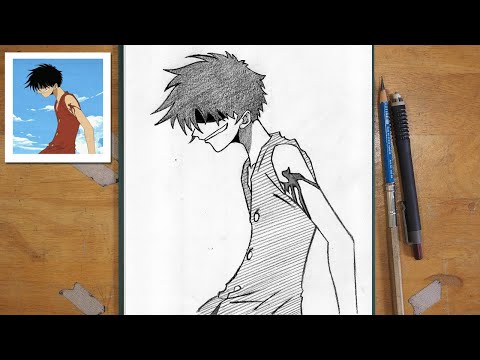 Drawing Luffy Step by Step - How to Draw Anime for Beginners