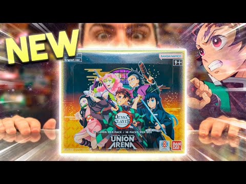 BANDAI!! *NEW* UNION ARENA... DEMON SLAYER KIMETSU NO YAIBA BOOSTER BOX OPENING!!