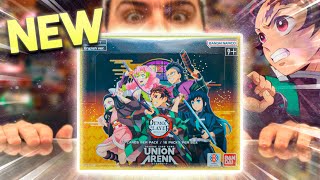 BANDAI!! *NEW* UNION ARENA... DEMON SLAYER KIMETSU NO YAIBA BOOSTER BOX OPENING!!
