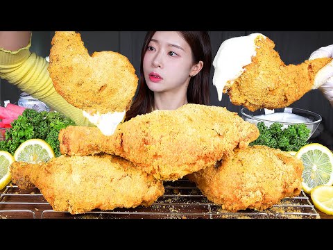 ASMR MUKBANG | 겉바속촉 뿌링클 통다리 💛 야매 뿌링소스에 듬뿍 찍먹 Homemade Fried Chicken🍗 Crispy Bburinkle Chicken Thighs