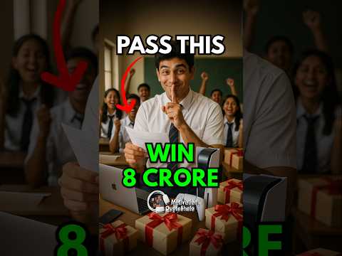 1 EXAM 🤯 Pass This! Win 8 Crores!🔥#studytips