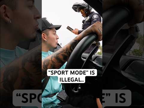 Lamborghini pulled over in California…