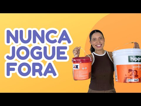 2 IDEIAS SURPREENDENTES DO QUE FAZER COM BALDE DE TINTA | DO LIXO AO LUXO!