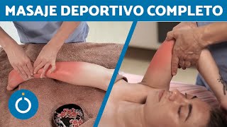 MASAJE DEPORTIVO para CUERPO COMPLETO 😴 Masaje Relajante para Deportistas en Casa