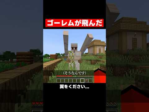 その日、ゴーレムが飛んだ #マイクラ #マインクラフト