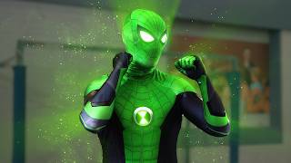 Ben 10 vs Spider-Man   FIGHT scene | REMASTERED