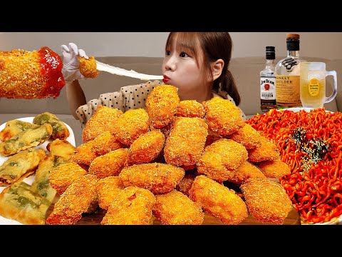 🍗치킨안에 치즈가 쏘옥! 치필링🧀 지금까지 이런 치킨은 없었다😮(ft.불닭,하이볼,위스키) 치킨먹방 CHICKEN MUKBANG ASMR EATINGSHOW REALSOUND 먹방