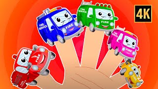 Garbage Truck Finger Family + More Vehicles Rhymes For Kids