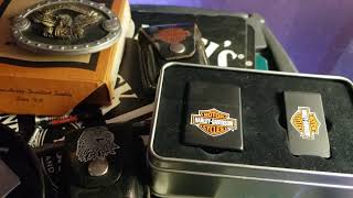 Harley Davidson Zippo display overview. #zippomafia