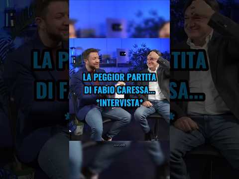 La peggior partita di Fabio Caressa *intervista* 🐐😂  #like #viralvideo