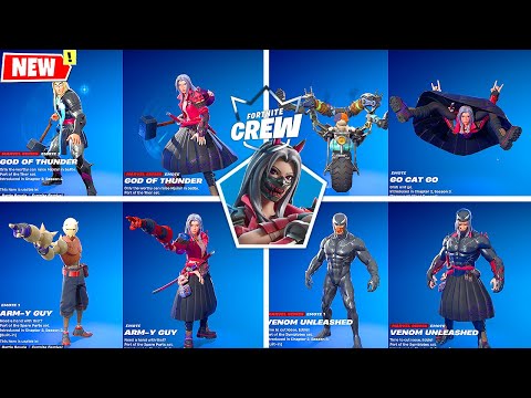 Fortnite February CREW skin Fortnite RUINED with Built-In Emotes シ